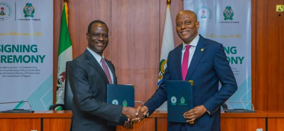 CBN, finance ministry sign MoU for improved fiscal-monetary policy coordination